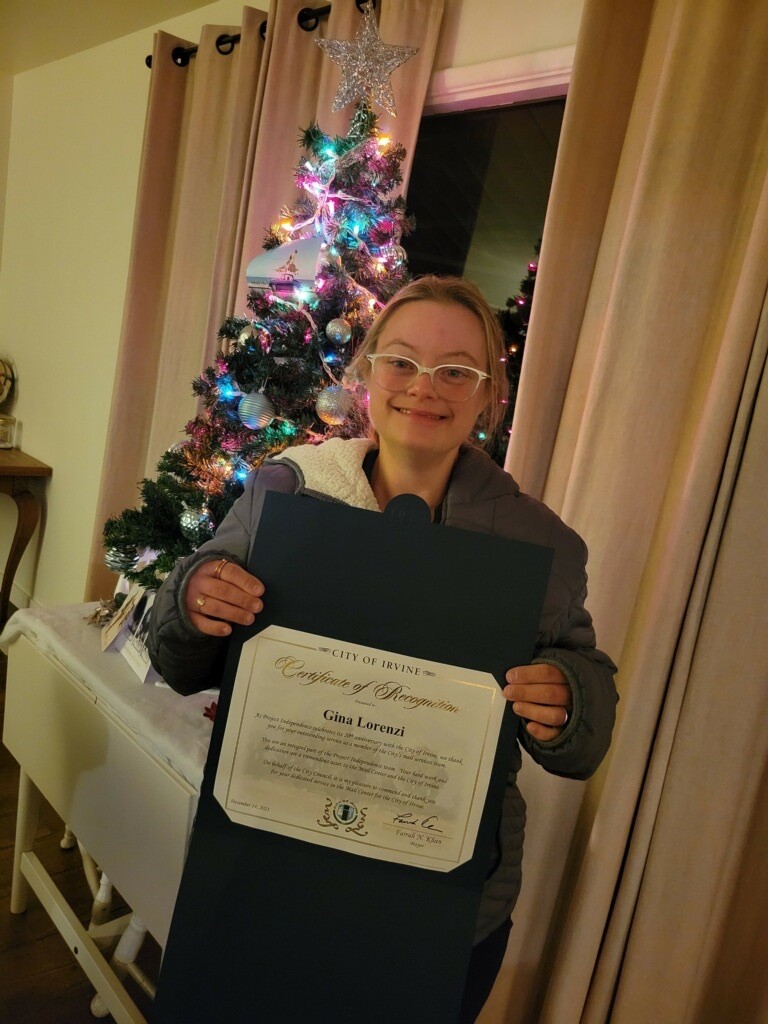 volunteer page G with award